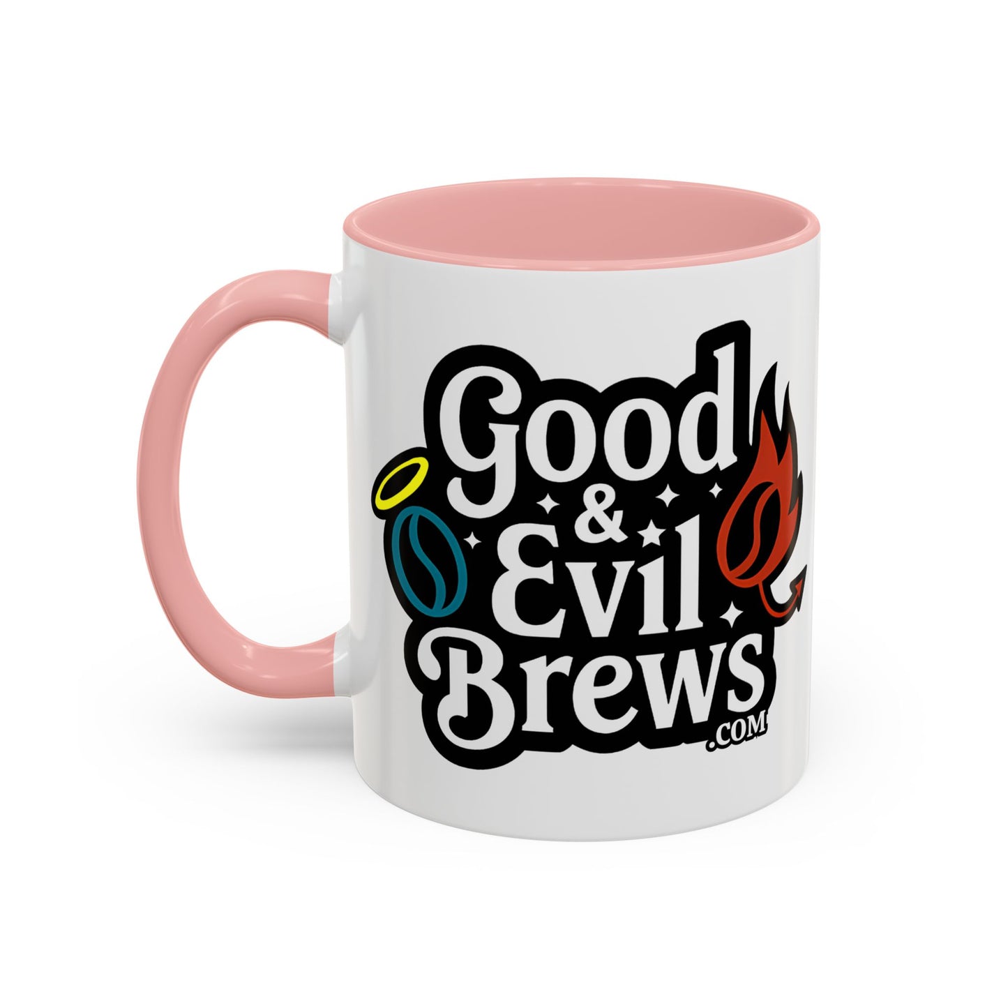 Good & Evil Brews Coffee Mug 11oz- Perfect for Coffee Lovers, Unique Gift for Friends, Herbal Tea, Home Decoration, Fun Drinkware