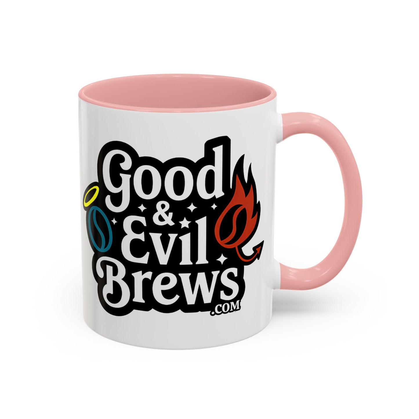Good & Evil Brews Coffee Mug 11oz- Perfect for Coffee Lovers, Unique Gift for Friends, Herbal Tea, Home Decoration, Fun Drinkware