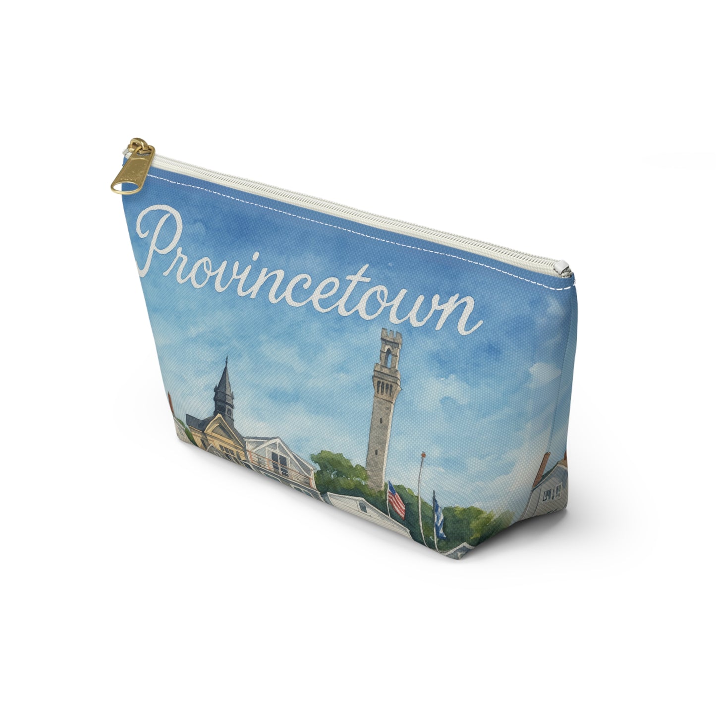 Provincetown Accessory Pouch | Travel Organizer, Makeup Bag, Gift for Her, Coastal Art, Beach Lover Essentials