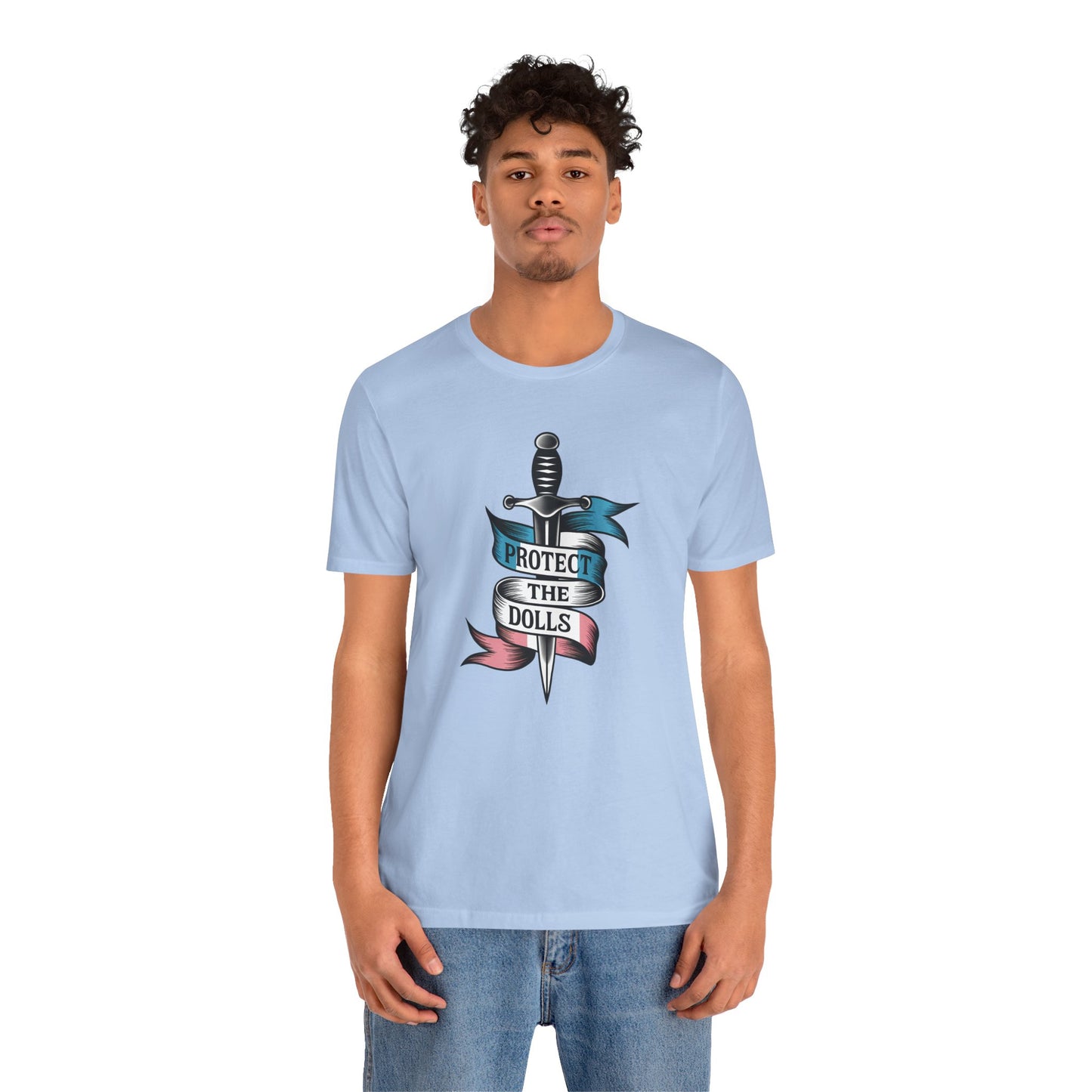 Protect the Dolls Graphic Tee | Unisex Jersey Shirt, Casual Wear, Gift for Doll Collectors, Fun Statement Tee, Unique Birthday Gift
