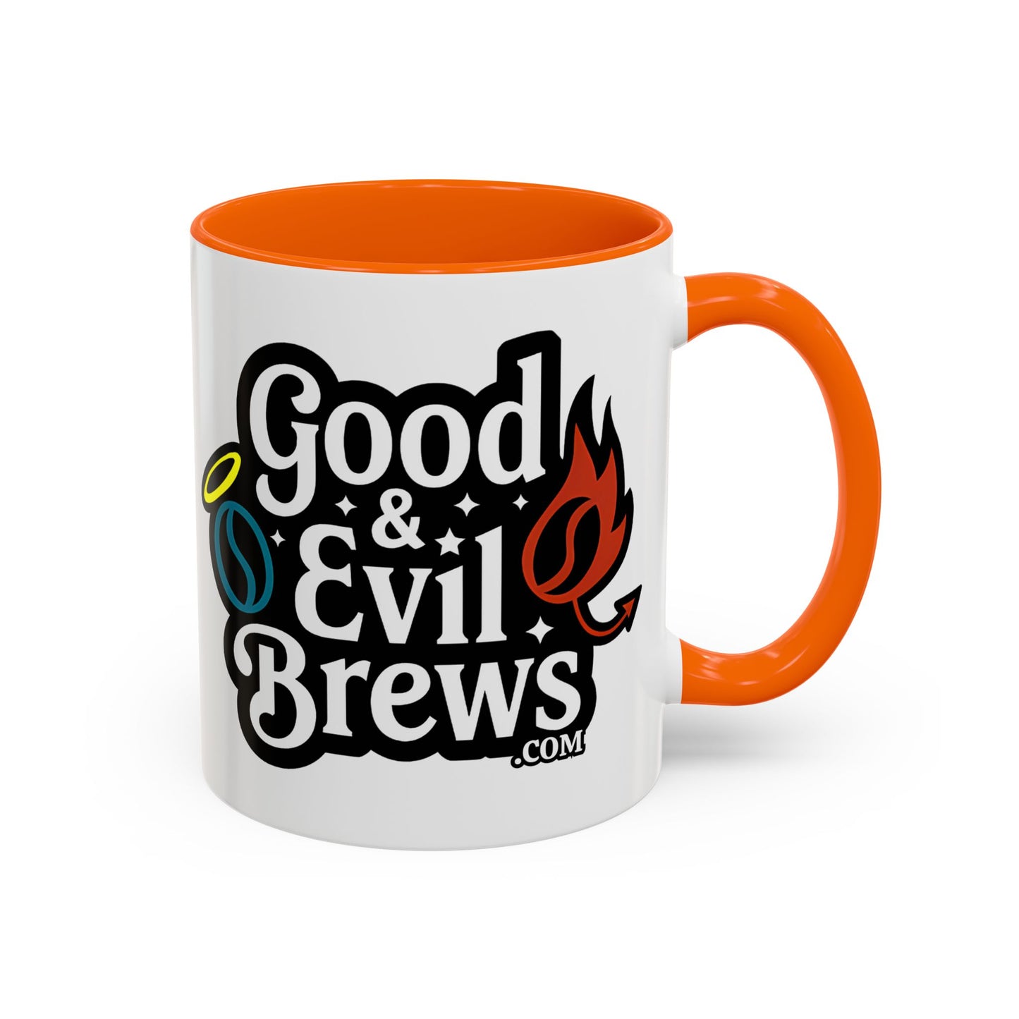 Good & Evil Brews Coffee Mug 11oz- Perfect for Coffee Lovers, Unique Gift for Friends, Herbal Tea, Home Decoration, Fun Drinkware