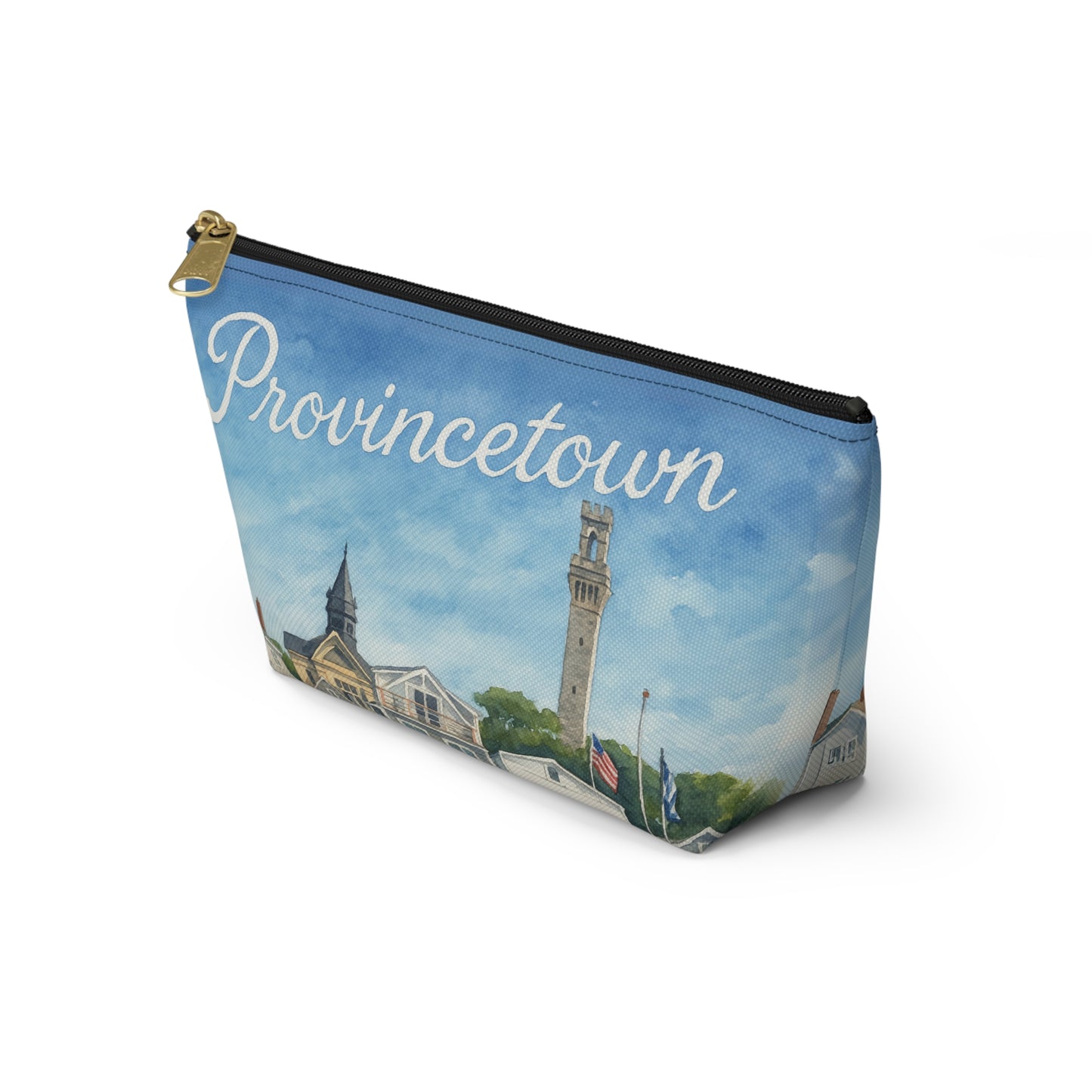 Provincetown Accessory Pouch | Travel Organizer, Makeup Bag, Gift for Her, Coastal Art, Beach Lover Essentials