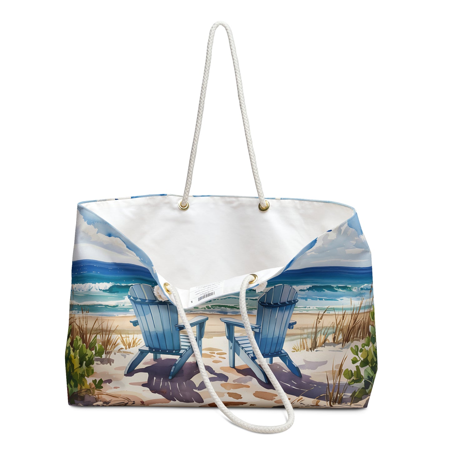 Beach Chair Besties Tote Bag, Coastal Escape Weekender Bag - Perfect for Beach Trips, Travel, Gym, Weekend Getaways, Vacation Bag, Tote