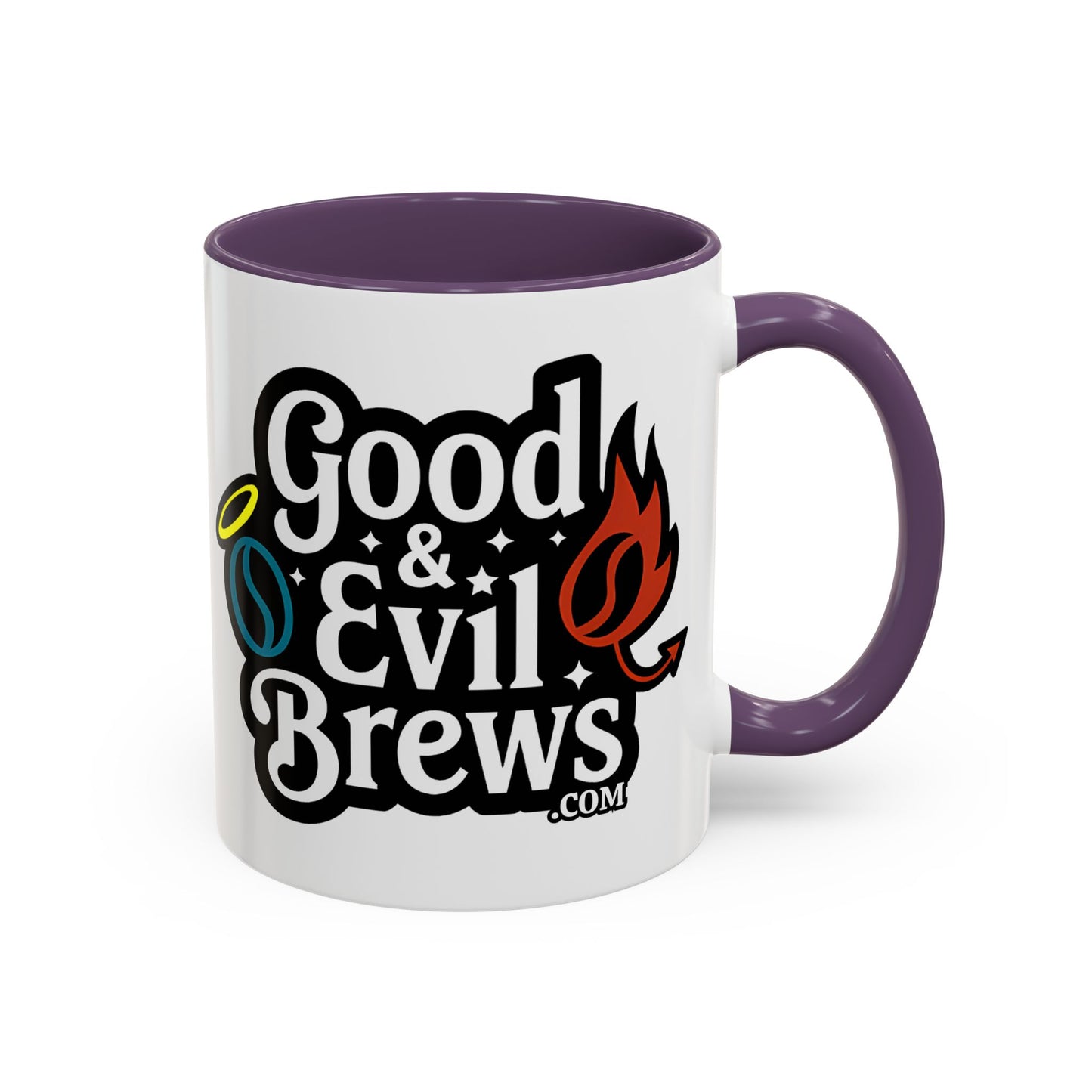 Good & Evil Brews Coffee Mug 11oz- Perfect for Coffee Lovers, Unique Gift for Friends, Herbal Tea, Home Decoration, Fun Drinkware