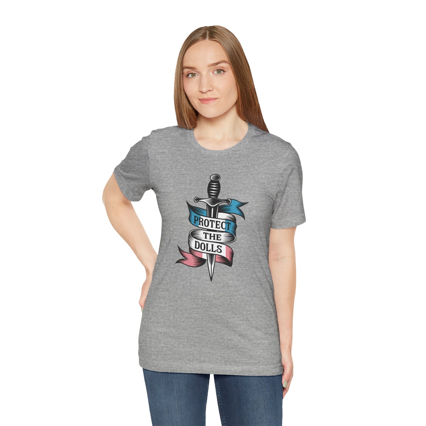 Protect the Dolls Graphic Tee | Unisex Jersey Shirt, Casual Wear, Gift for Doll Collectors, Fun Statement Tee, Unique Birthday Gift