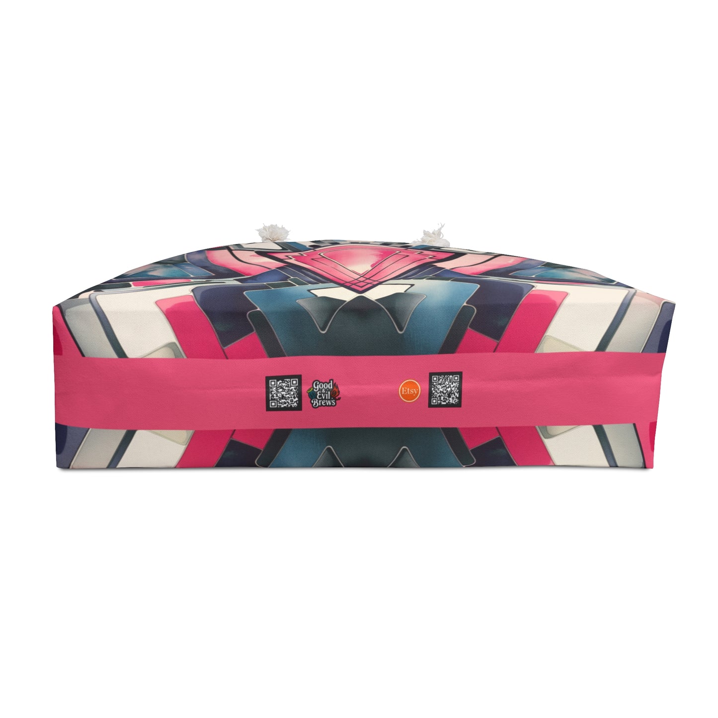 Pink Triangle, LGBTQ+ Geometric Print Weekender Bag - Stylish Travel Tote, Perfect for Beach, Gym, Vacation, Spacious & Trendy Carryall