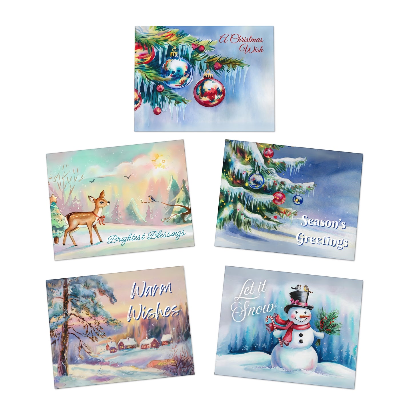 Multi-Design Greeting Cards (5-Pack)