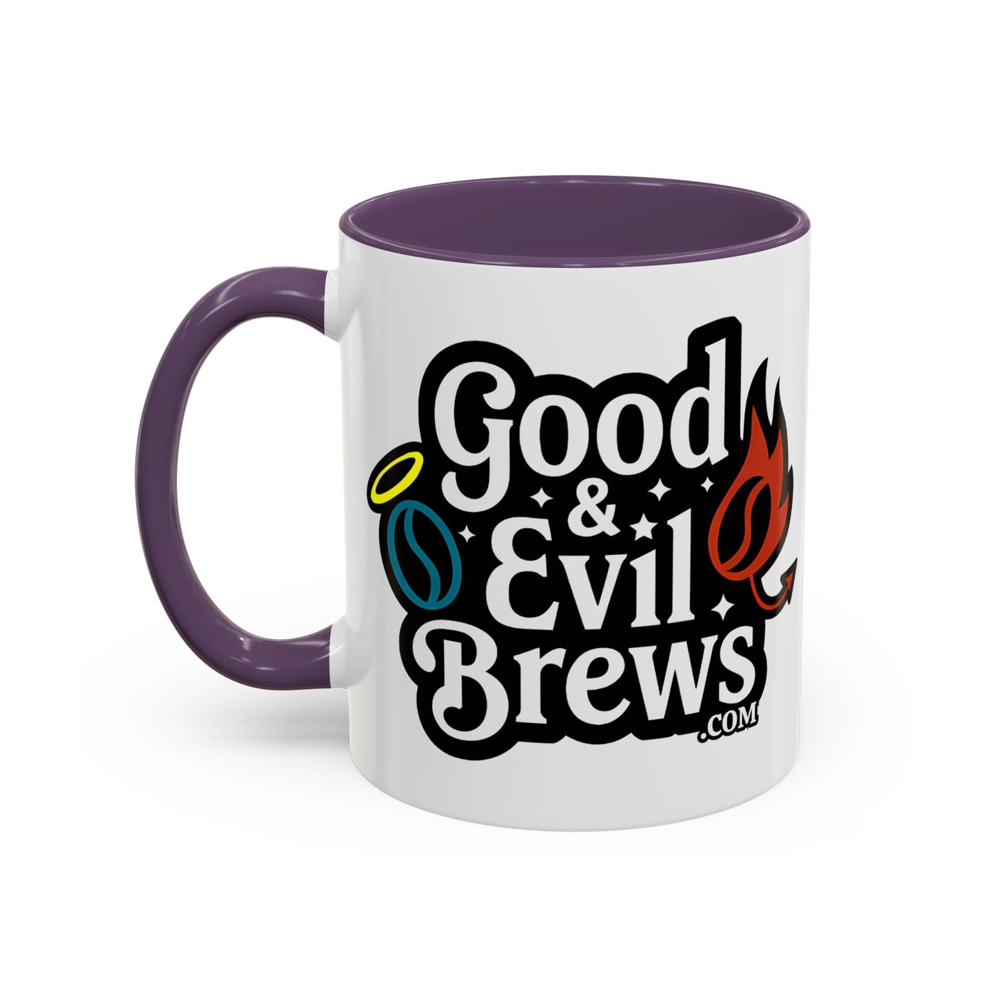 Good & Evil Brews Coffee Mug 11oz- Perfect for Coffee Lovers, Unique Gift for Friends, Herbal Tea, Home Decoration, Fun Drinkware