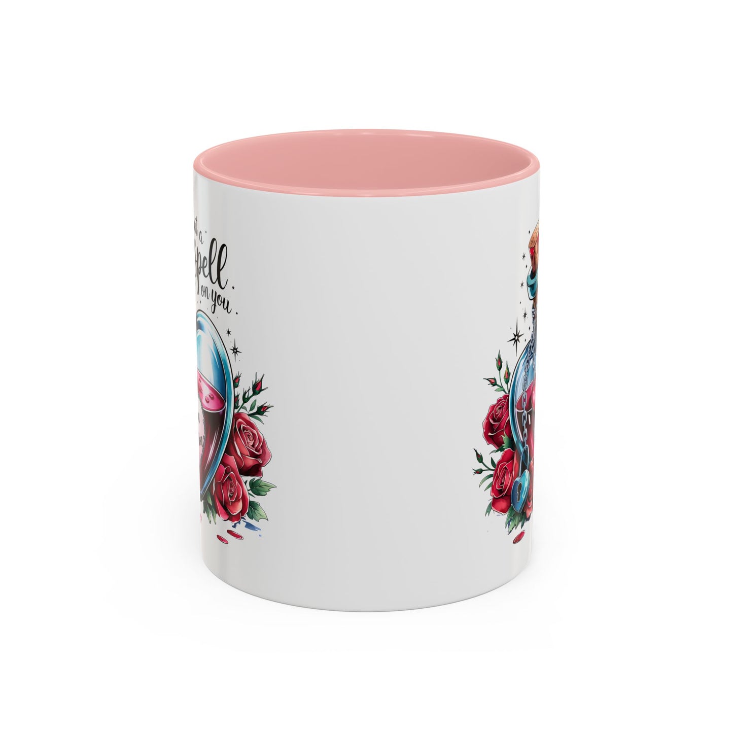 I put a spell on you, love potion, Valentine's Day, Love, Coffee Accent Coffee Mug (11, 15oz)