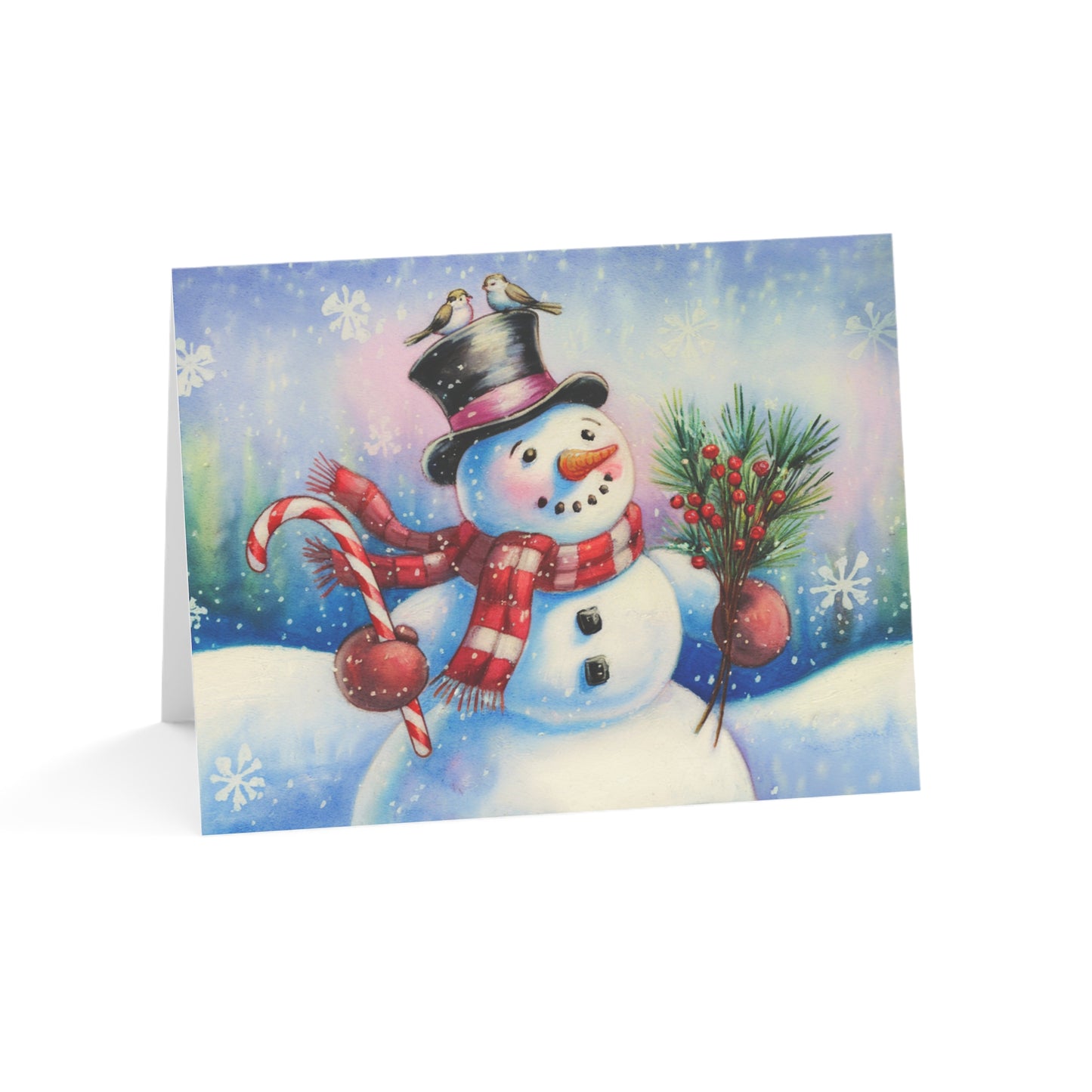 Snowman Wishes, Greeting Cards (1, 10, 30, and 50pcs)