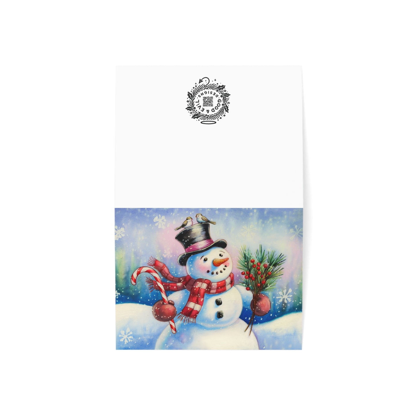 Snowman Wishes, Greeting Cards (1, 10, 30, and 50pcs)