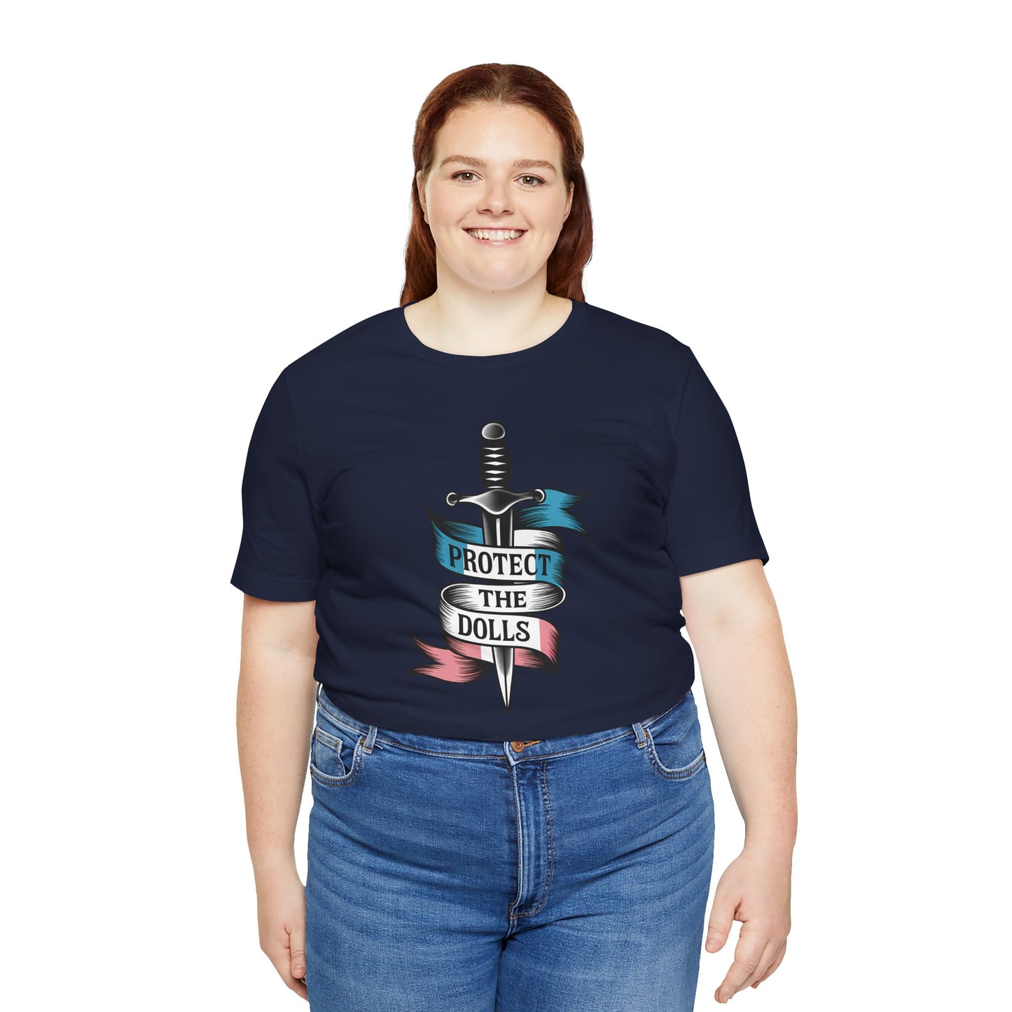 Protect the Dolls Graphic Tee | Unisex Jersey Shirt, Casual Wear, Gift for Doll Collectors, Fun Statement Tee, Unique Birthday Gift