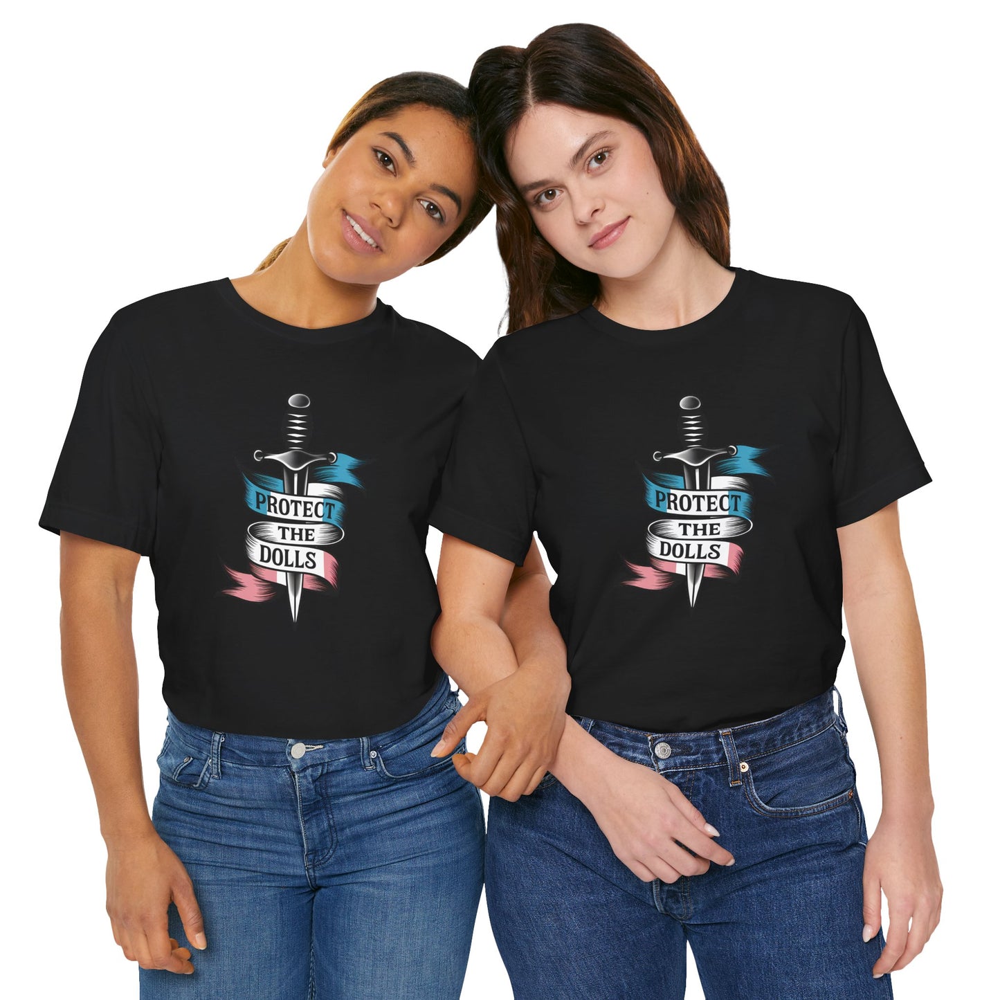 Protect the Dolls Graphic Tee | Unisex Jersey Shirt, Casual Wear, Gift for Doll Collectors, Fun Statement Tee, Unique Birthday Gift