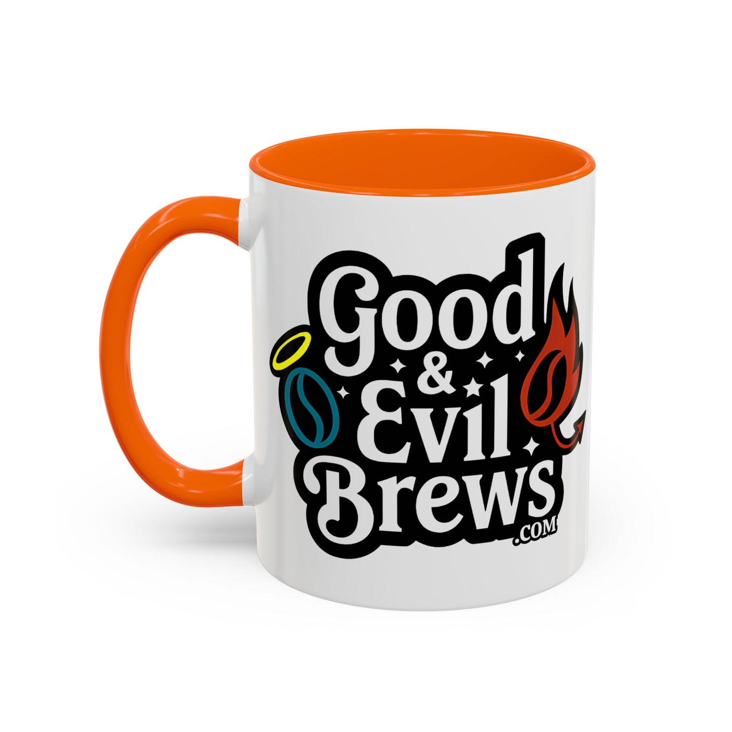 Good & Evil Brews Coffee Mug 11oz- Perfect for Coffee Lovers, Unique Gift for Friends, Herbal Tea, Home Decoration, Fun Drinkware