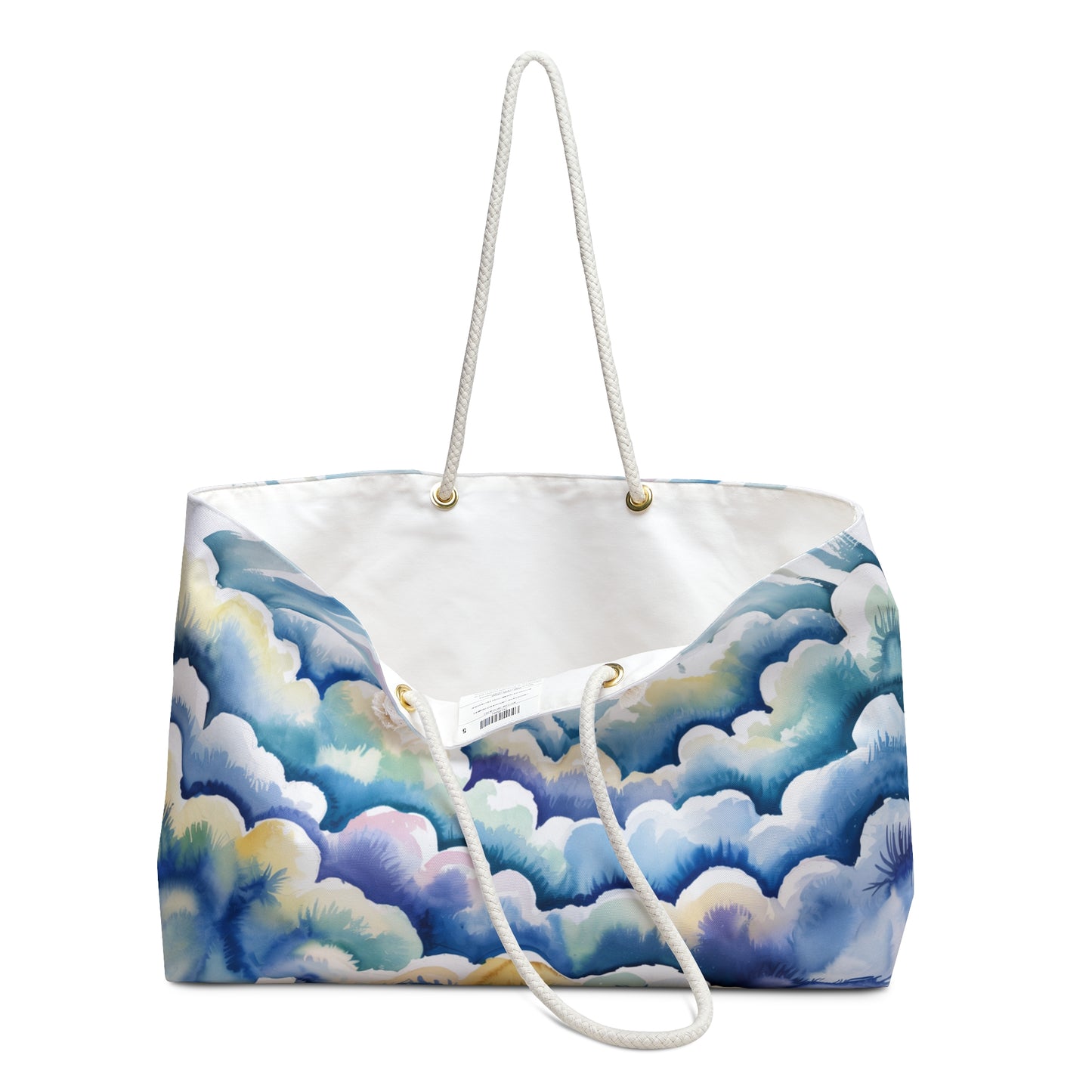Heaven Sent Tote, Dreamy Clouds Weekender Bag, Travel Tote, Beach Bag, Overnight Bag, Stylish Luggage, Summer Accessory
